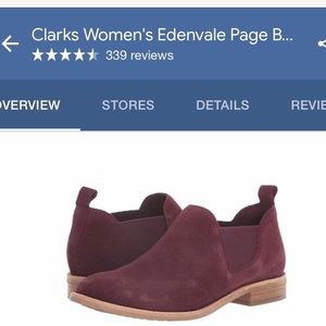 Clarks Ankle Booties Size 6 EUC